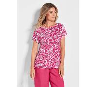 Druckshirt aus Viskose-Jersey pink 42