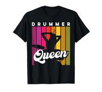 Drummer Queen Girl Women T-Shirt