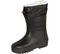 Druppies gefütterte Kindergummistiefel in schwarz 32