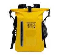 Dry Backpack Waterproof Roll Top Large Lightweight PVC Backpack, gelb