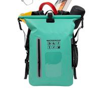 Dry Bag Rucksack, großes Fassungsvermögen, Roll-Top, leichtes PVC, mintgrün, Refer to description, Unisex