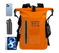 Dry Bag Rucksack, großes Fassungsvermögen, Roll-Top, leichtes PVC, Orange, Refer to description, Unisex