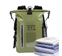 Dry Bag Rucksack, wasserdicht, großes Fassungsvermögen, Roll-Top, leichtes PVC, armee-grün, Refer to description, Unisex