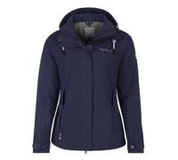 Dry Fashion Damen Funktionsjacke Norderney - Wasserdichte Outdoor-Jacke mit gestreiftem Innenfutter in Navy Größe 44