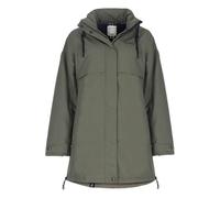Dry Fashion Damen Funktionsmantel Alaska gefüttert - Lange Funktionsjacke wind- und wasserdicht in Oliv Größe 52