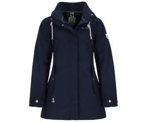 Dry Fashion Damen Funktionsmantel Leer - Funktionsjacke Fuchsia, Größe 36 | Wind- & wasserdicht, Atmungsaktiv, Verschweißte Nähte, 2-Wege-Reißverschluss abgedeckt, Kapuze abnehmbar, Taillenregulierung