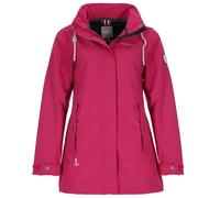 Dry Fashion Damen Funktionsmantel Leer - Funktionsjacke Outdoor-Jacke | Wind- & wasserdicht, Atmungsaktiv, Verschweißte Nähte, 2-Wege-Reißverschluss abgedeckt, Kapuze abnehmbar, Taillenregulierung
