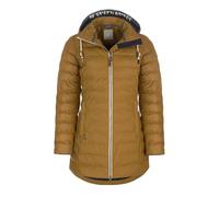 Dry Fashion Damen Polyurethan-Mantel Danzig gesteppt - Outdoor-Jacke wind- und wasserdicht in Zimt Größe 48