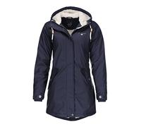 Dry Fashion Damen Regenmantel Malmö Fleece-Futter in Altrosa, Größe 36 | Wind- & wasserdicht, Nähte verschweißt, Wärmendes Innenfutter, Verstellbare Kapuze, Taillenregulierung, 2-Wege-Reißverschluss
