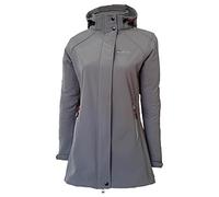 Dry Fashion Damen Softshellmantel Sylt Regenmantel, Farbe:grau, Größe:38