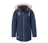 Dry Fashion Damen Steppmantel Wintermantel Göteborg - Winterjacke Steppjacke Winter Mantel für Frauen Atmungsaktiv Gefüttert in Navy Größe 46