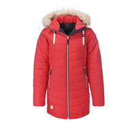 Dry Fashion Damen Steppmantel Wintermantel Göteborg - Winterjacke Steppjacke Winter Mantel für Frauen Atmungsaktiv Gefüttert in Rot Größe 46