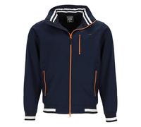 Dry Fashion Herren Funktions-Blouson Hamburg mit Innenfutter - Funktionsjacke mit abnehmbarer Kapuze in Navy Größe 4XL