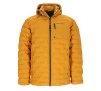 Dry Fashion Herren Steppjacke Esbjerg gefüttert - Gesteppte Jacke mit abnehmbarer Kapuze in Curry Größe 4XL