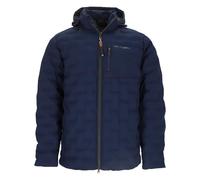 Dry Fashion Herren Steppjacke Esbjerg gefüttert - Gesteppte Jacke mit abnehmbarer Kapuze in Navy Größe 3XL