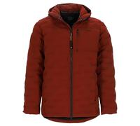 Dry Fashion Herren Steppjacke Esbjerg gefüttert - Gesteppte Jacke mit abnehmbarer Kapuze in Rost Größe M