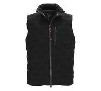 Dry Fashion Herren Steppweste Nordstrand mit Stehkragen - Gesteppte Weste in sportiver Passform in Schwarz Größe 4XL