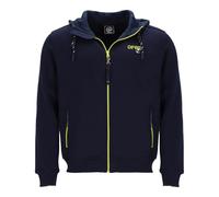 Dry Fashion Herren Sweatjacke Baabe mit Kapuze - Wärmende Kapuzenjacke mit Reißverschluss in Navy Größe L