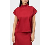 Drykorn Blusenshirt mit Stehkragen Modell 'ALARIA' in Rostrot, Größe 40