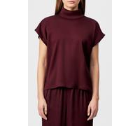 Drykorn Blusenshirt mit Stehkragen Modell 'ALARIA' in Bordeaux, Größe 40