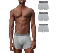 Drykorn Corbin Boxershorts Herren Baumwolle 3er-Pack | Bequeme Passform Größe S-XL | Weich & Strapazierfähig | Unterhosen Männer mit Gummibund | Grau