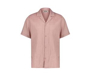Drykorn Herren Freizeithemd aus Leinen und Baumwolle BIJAN_2 Relaxed Fit, rot, Gr. XL