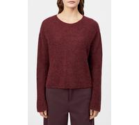 Drykorn Strickpullover mit Rundhalsausschnitt Modell 'IMENY' in Bordeaux, Größe L