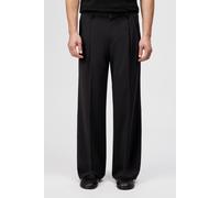 Drykorn Wide Fit Hose mit Bügelfalten Modell 'Leek' in Black, Größe 33/32