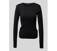 Drykorn Longsleeve mit Rundhalsausschnitt Modell 'NURIT' in Black, Größe XL