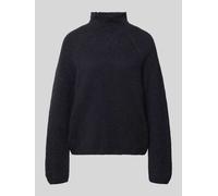 Drykorn Strickpullover mit gerippten Abschlüssen Modell 'SARWEN' in Black, Größe L