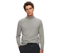 D'S DAMAT Halbfischer Strickwaren, Pullover Herren, Sweatshirt Herren, Strickjacke, Longsleeve, Herren-Jacken, Strickjacken für Herren, Regular fit, Baumwolle, Mehrfarbig, S-2XL | XL - Grau