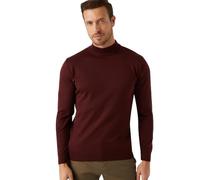 D'S DAMAT Halbfischer Strickwaren, Pullover Herren, Sweatshirt Herren, Strickjacke, Longsleeve, Herren-Jacken, Strickjacken für Herren, Regular fit, Baumwolle, Mehrfarbig, S-2XL | s - Burgund