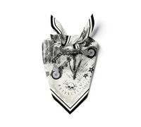 dscarf Unisex 60 cm x 60 cm quadratischer Biker-Motorrad-Bandana-Schal | 100% Baumwoll-Bandana multifunktionales Fahrrad-Stirnband (Entwurf 10)