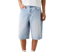 DSORVICD Herren Baggy Jeans Shorts Sommer Casual Loose Jorts Y2k Hip Hop Skateboard Denim Shorts, Himmelblau, Groß