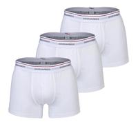 DSQUARED2 Herren Boxershorts, 3er Pack - 3-Pack Trunk, Cotton Stretch, Logobund Weiß S