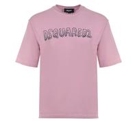 Dsquared2 Best Fade Loose Fit Cartoon Logo T-shirt Dusty Antic Rose L