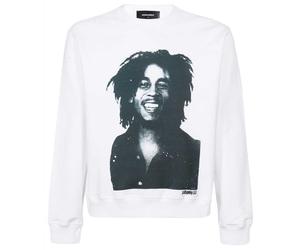 Dsquared2 Bob Marley Cool Fit weißes Sweatshirt XS