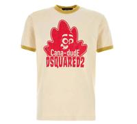 Dsquared2 Cana-dude Logo Milk T-shirt XL