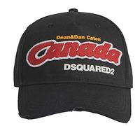 DSQUARED2 Canada Toronto Patch Baseballcap Cap Kappe Basebalkappe Hat Hut Black