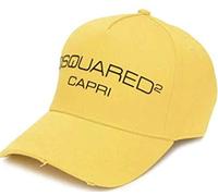 DSQUARED2 Capri Italy Yellow Baseballcap Cap Kappe Basebalkappe Hat Hut
