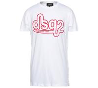 Dsquared2 Cigarette Fit Bubble DSQ2 Logo Weies T-Shirt M