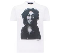 Dsquared2 Cool Fit Bob Marley Zitat Design Weißes T-Shirt S