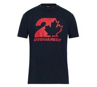Dsquared2 Cool Fit Maple Leaf Dunkelmarineblaues T-Shirt M