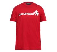 Dsquared2 Cool Fit T-shirt In Rot Mit Ahornblatt-logo L