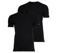 DSQUARED2 Herren T-Shirts, 2er Pack - Twin Pack T-Shirt, Rundhals-Ausschnitt, Cotton Stretch S Schwarz