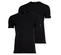 DSQUARED2 Herren T-Shirts, 2er Pack - Twin Pack T-Shirt, Rundhals-Ausschnitt, Cotton Stretch Schwarz 3XL