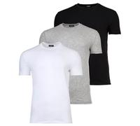 T-Shirt DSQUARED2 "T-Shirt 3-PACK T-SHIRT 3er Pack", Herren, Gr. L, bunt (schwarz, weiß, grau), Obermaterial: 94% Baumwolle CO. 6% Elasthan EL., Shirts T-Shirt (67683904-L) schwarz, weiß, grau