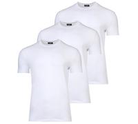 DSQUARED2 Herren T-Shirts, 3er Pack - 3-Pack T-Shirt, Rundhals-Ausschnitt, Cotton Stretch Weiß XL