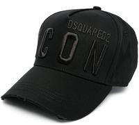 DSQUARED2 Icon Baseballcap Logo Cap Kappe Basebalkappe Hat Black