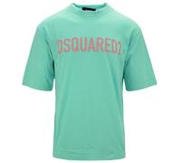 Dsquared2 Loose Fit Markenlogo Hellgrünes T-shirt S